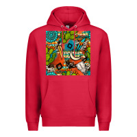 Cardinal western cactus aztec seamless pattern Premium Hoodie - BundleAndBundleShop