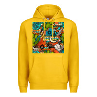 Lemon western cactus aztec seamless pattern Premium Hoodie - BundleAndBundleShop