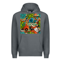 Rock western cactus aztec seamless pattern Premium Hoodie - BundleAndBundleShop