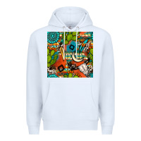 Western Cactus Aztec Seamless Pattern Premium Hoodie | Teevron