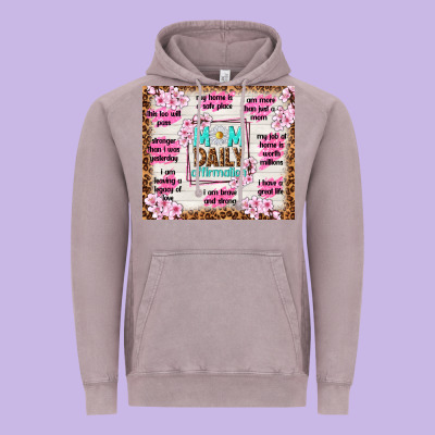 Mom Daily Affirmation Vintage Hoodie Designed By Tumblerdesignbyshophia