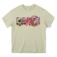 Brave Cancer Awareness Ribbon Heavy Core Tee | Teevron