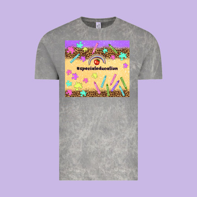 Special Education Teacher Vintage Tee Designed By Tumblerdesignbyshophia