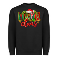 Black Christmas Yaya Claus Heavyweight Sweatshirt - FaDigitalArtStudio