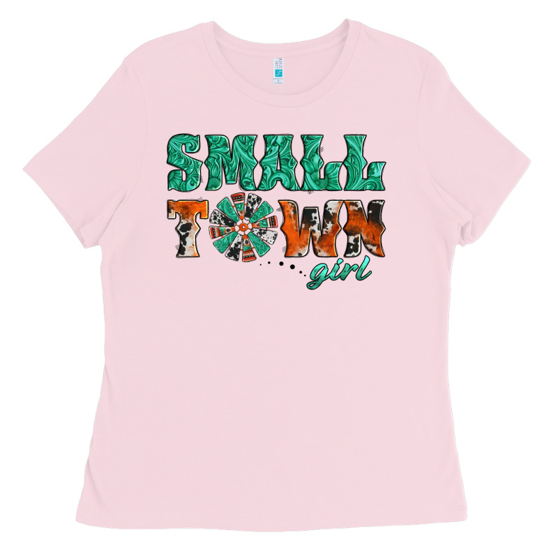 Small Town Girl Western Windmill Ladies Tee by Jasminsmagicworld | Teevron