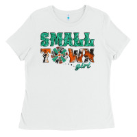 White small town girl western windmill Ladies Tee - Jasminsmagicworld