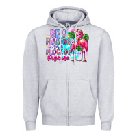Bea Flamingo In A Flock Of Pigeons Zipper Hoodie | Teevron