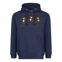 Navy Womens Not My Circus Not My Monkeys Gifts - Funny Political Novelty V- Heavyweight Hoodie - minhPixels