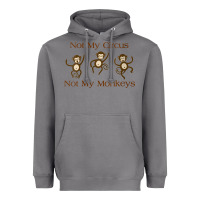 Storm Womens Not My Circus Not My Monkeys Gifts - Funny Political Novelty V- Heavyweight Hoodie - minhPixels