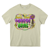 Mossy small town mardi gras Heavy Core Tee - LillyAllenDesigns