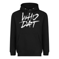 Black Who Dat GIFT Heavyweight Hoodie - minhPixels