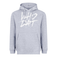 Heather Grey Who Dat GIFT Heavyweight Hoodie - minhPixels