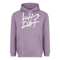 Lavender Who Dat GIFT Heavyweight Hoodie - minhPixels