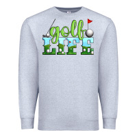 Heather Grey golf life Premium Sweatshirt - Artiststas