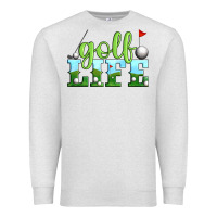 Oatmeal Heather golf life Premium Sweatshirt - Artiststas