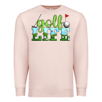 Pale Pink golf life Premium Sweatshirt - Artiststas