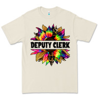 Bone deputy clerk tie dye sunflower Premium Tee - Jasminsmagicworld