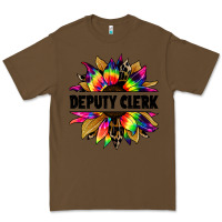 Cacao deputy clerk tie dye sunflower Premium Tee - Jasminsmagicworld
