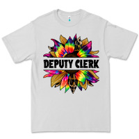 Dove Grey deputy clerk tie dye sunflower Premium Tee - Jasminsmagicworld