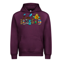 Mauve Wine ı am blessed Urban Hoodie - AdoDesignShop