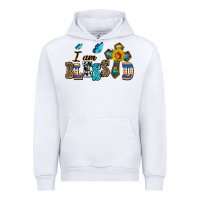 White ı am blessed Urban Hoodie - AdoDesignShop