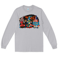 Moon Dust i love usa gnomes 4th of july Long Sleeve Tee - CowGirlArtShop