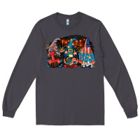 Smoke i love usa gnomes 4th of july Long Sleeve Tee - CowGirlArtShop