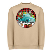 Mushroom Tis The Season Truck Heavyweight Sweatshirt - FaDigitalArtStudio