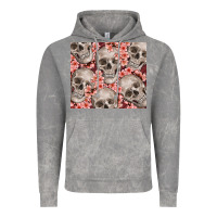 Cloud Rock skulls and flowers Vintage Hoodie - TumblerDesignByShophia