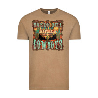 Vintage Coffee Raising hell with the hippies and the cowboys Vintage Tee - HowdyJamesFarm
