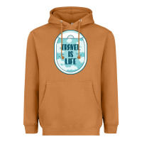 Meerkat Travel Is Life Funny Traveling Gift Heavyweight Hoodie - minhPixels