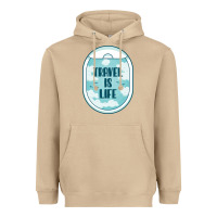 Mushroom Travel Is Life Funny Traveling Gift Heavyweight Hoodie - minhPixels