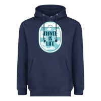 Navy Travel Is Life Funny Traveling Gift Heavyweight Hoodie - minhPixels