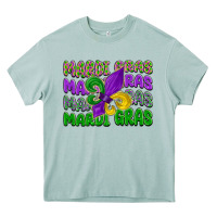 Arona mardi gras with fleur de lis Heavy Core Tee - LillyAllenDesigns
