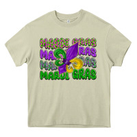Mossy mardi gras with fleur de lis Heavy Core Tee - LillyAllenDesigns