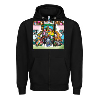Black easter Zipper Hoodie - CowhideDigitalArt