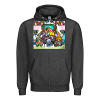 Charcoal Heather easter Zipper Hoodie - CowhideDigitalArt