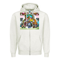 Oatmeal Heather easter Zipper Hoodie - CowhideDigitalArt