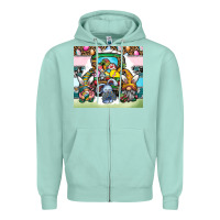 Seafoam easter Zipper Hoodie - CowhideDigitalArt