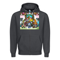 Smoke easter Zipper Hoodie - CowhideDigitalArt