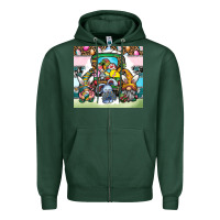 Sports Green easter Zipper Hoodie - CowhideDigitalArt