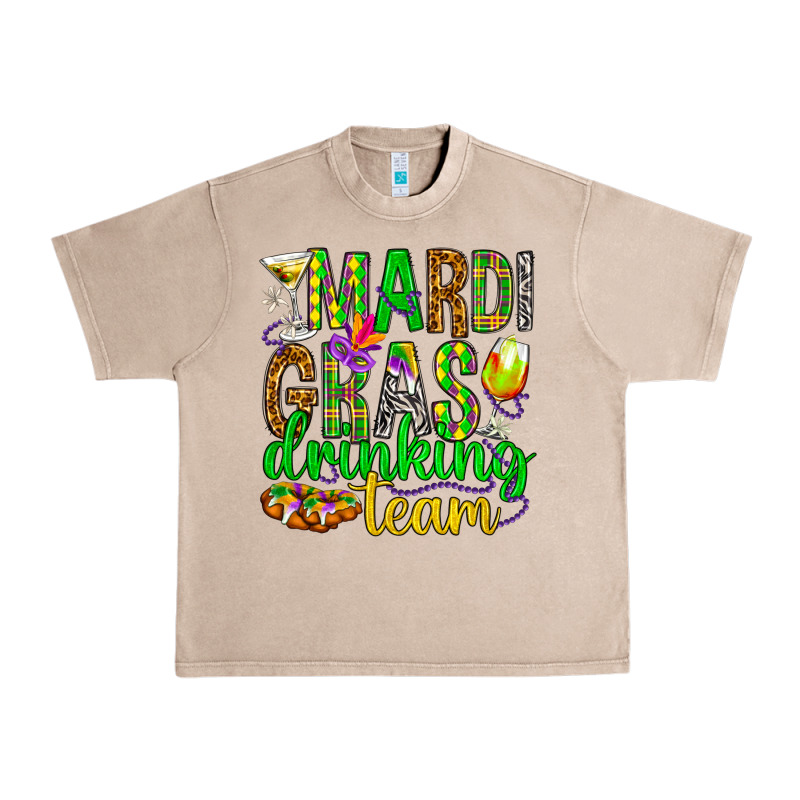 Mardi Gras Drinking Team Urban Heavy Tee by HowdyJamesFarm | Teevron