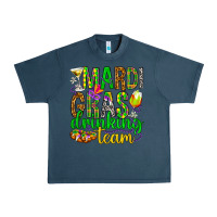 Midnight Navy Mardi Gras drinking team Urban Heavy Tee - HowdyJamesFarm