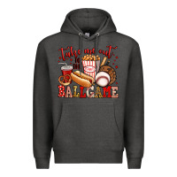 Charcoal Heather take me out to the ball game baseball Premium Hoodie - Jasminsmagicworld