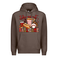Coffee take me out to the ball game baseball Premium Hoodie - Jasminsmagicworld