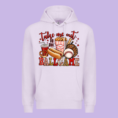 Take Me Out To The Ball Game Baseball Premium Hoodie Designed By Jasminsmagicworld