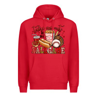 Red take me out to the ball game baseball Premium Hoodie - Jasminsmagicworld