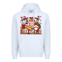 White take me out to the ball game baseball Premium Hoodie - Jasminsmagicworld