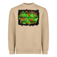 Mushroom halloween leopard lines background Heavyweight Sweatshirt - BundleAndBundleShop