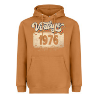 Meerkat 46 Year Old Vintage 1976 Men Women 46th Birthday Decor Heavyweight Hoodie - minhPixels